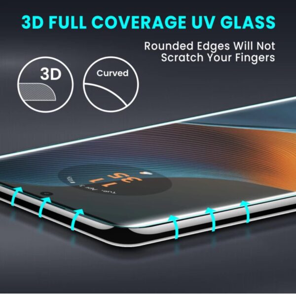 Moto edge 50 fusion Mobile Curved UV Glass. - Image 4