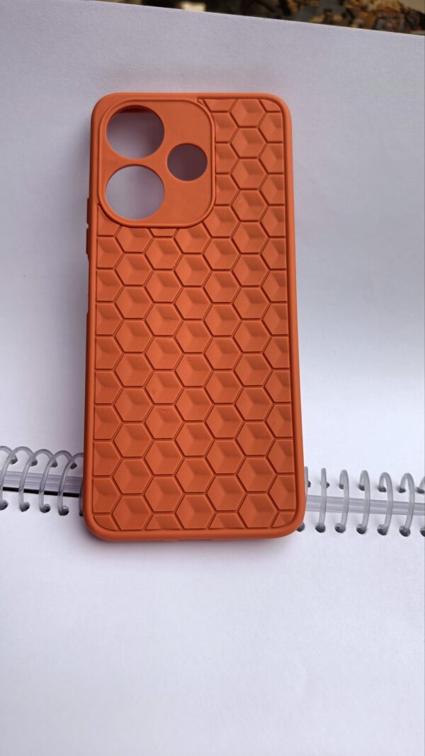 Redmi 13 5G Mobile Cover orange colour - Image 3