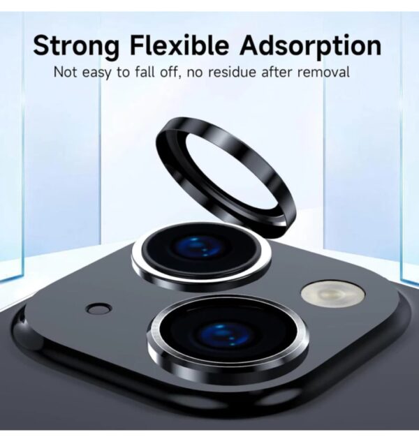 Camera Guard For iPhone 15 Black Colour.(Pack of 1) - Image 4