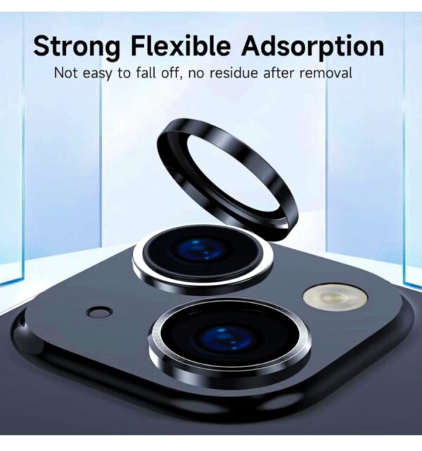 Camera Guard For iPhone 15 Black Colour.(Pack of 1)