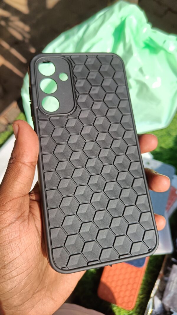Samsung A15 Black Hexa Design Cover