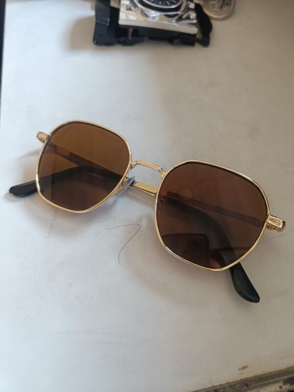 Hexa Golden Brown Goggle for Small Face .